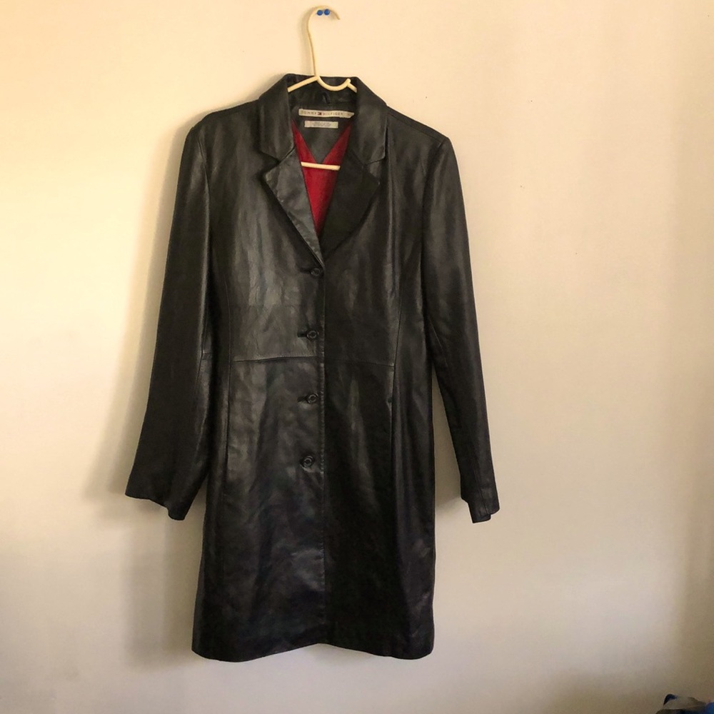Leather  Trench  Coat Tommy Hilfiger